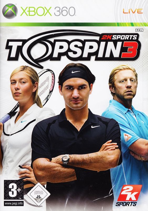 Top Spin 3 box art for Playstation 3